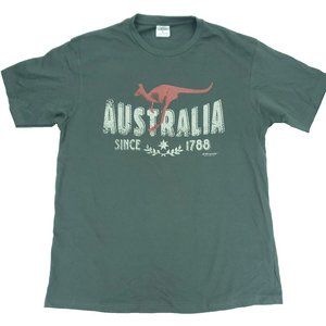 Dream Country Australia T-shirt Men Large Dark Gray Since 1788 Kangaroo